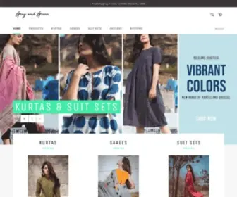 Grayandgreens.com(Gray and Green Store) Screenshot