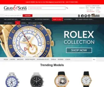 Grayandsons.com(Used Luxury Jewelry and Watches) Screenshot