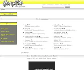 Graydir.com(Free Directory of Gray Links) Screenshot