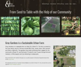 Graygardensbuda.com(Gray Gardens is a Sustainable Urban Farm) Screenshot