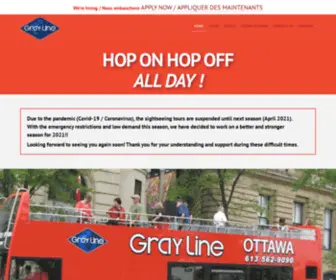 Grayline-Ottawa.com(Gray Line Tours) Screenshot