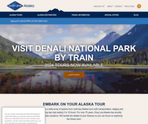 Graylinealaska.com(Alaska Travel Vacations) Screenshot
