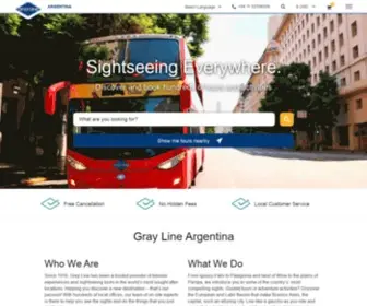 Graylineargentina.com(Argentina Tours) Screenshot