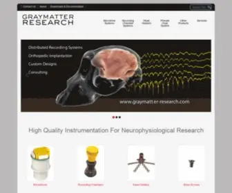 Graymatter-Research.com(Gray Matter Research) Screenshot