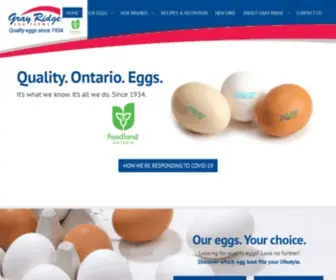 Grayridge.com(Gray Ridge Egg Farms) Screenshot