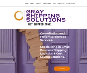 Grayshippingsolutions.com(Gray Shipping Solutions) Screenshot