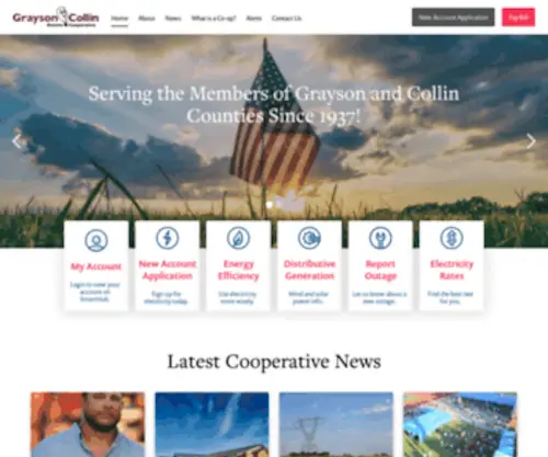 Grayson-Collin.coop(Grayson Collin Electric Cooperative) Screenshot