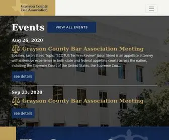 Graysoncountybar.org(Grayson County Bar Association) Screenshot