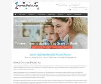 Graysonpediatrics.com(Grayson Pediatrics) Screenshot