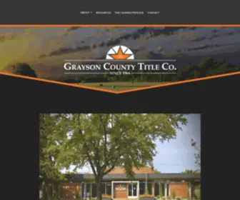 Graysontitle.com(Grayson County Title Co) Screenshot