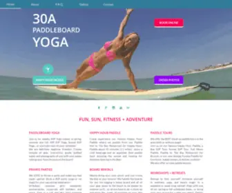 Graytonbeachpaddleyoga.com(30A Paddleboard Yoga) Screenshot