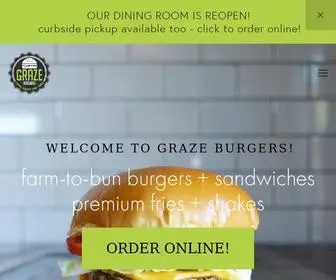 Grazeri.com(Graze Burgers) Screenshot