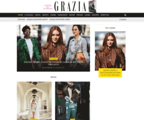 Grazia.rs(GRAZIA Srbija) Screenshot