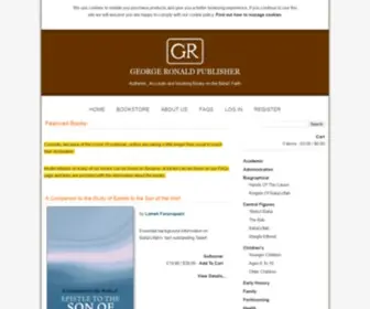 Grbooks.com(George Ronald Publisher) Screenshot