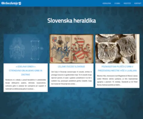 GrboslovJe.si(Slovenska heraldika) Screenshot