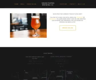 GRbrewingcompany.com(Grand Rapids Brewing Co) Screenshot