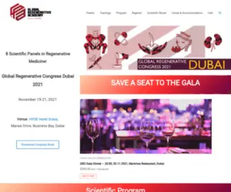 GRC2020Dubai.com(Regenerative Medicine) Screenshot