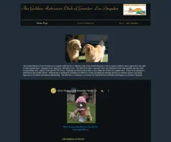 GRCgla.org(The Golden Retriever Club of Greater Los Angeles) Screenshot