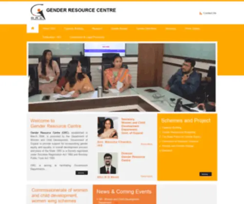 GRcgujarat.org(Gender Resource Center) Screenshot