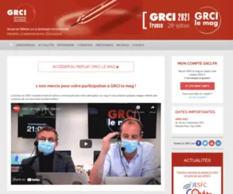 Grci.fr(GRCI 2021) Screenshot