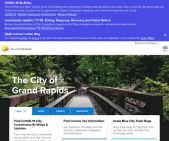 Grcity.us(The official website of the City of Grand Rapids) Screenshot