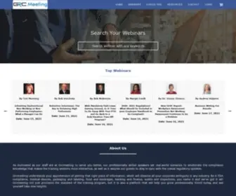 GRcmeeting.com(Your right platform for compliance training) Screenshot