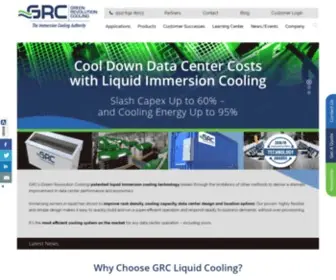 Grcooling.com(Liquid Immersion Cooling for Data Centers) Screenshot