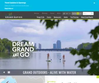 GRCVB.org(Grand Rapids Hotels) Screenshot