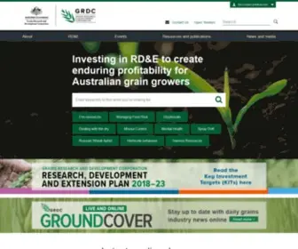 GRDC.com.au(Home) Screenshot