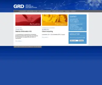 GRD.ch(Groupe romand de documentation) Screenshot