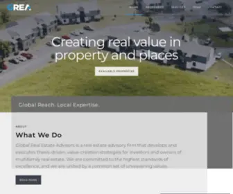 Grea.com(Global Real Estate Advisors) Screenshot