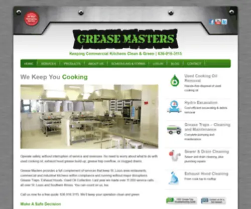 Greasemastersllc.com(Commercial Kitchen Equipment Cleaning) Screenshot