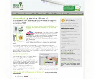 Greasepak.com(GreasePak biological drain maintenance system) Screenshot