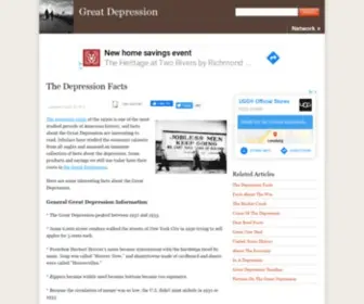 Great-Depression-Facts.com(Great Depression Facts) Screenshot