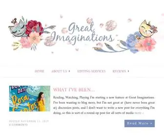 Great-Imaginations.com(Journeying through life one book at a time) Screenshot