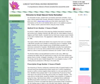 Great-Natural-Home-Remedies.org(Great Natural Home Remedies) Screenshot