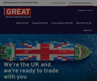 Great.gov.uk(Discover why the UK) Screenshot