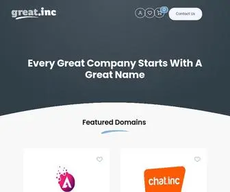 Great.inc(Every great company starts with a great name) Screenshot