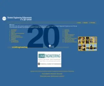 Greatachievements.org(Greatest Engineering Achievements of the Twentieth Century) Screenshot