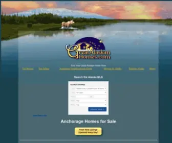 Greatalaskanhomes.com(Homes for Sale in Anchorage) Screenshot