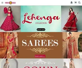 Greatamall.com(Silk, Cotton, Lehenga Sarees) Screenshot