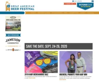 Greatamericanbeerfestival.com(The Great American Beer Festival) Screenshot