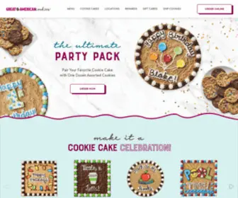 Greatamericancookies.com(Great American Cookies) Screenshot