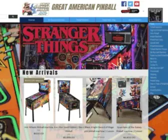Greatamericanpinball.com(Pinball Machines) Screenshot
