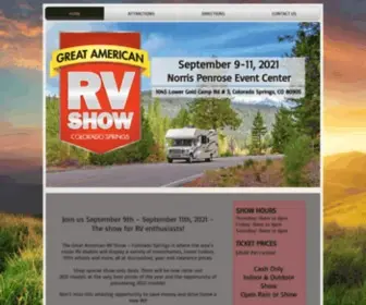 Greatamericanrvshowcosprings.com(Great American RV show) Screenshot