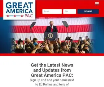 Greatamericapac.com(Great America PAC) Screenshot