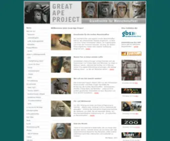 Greatapeproject.de(Great Ape Project) Screenshot