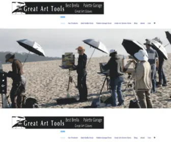 Greatarttools.com(Products for the plein air painter) Screenshot