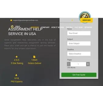 Greatassignmenthelp.com(#1 Assignment Help) Screenshot