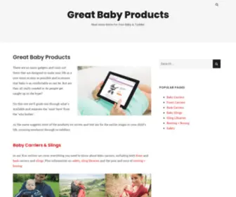 Greatbabyproducts.com(Must Have Items For Your Baby & Toddler) Screenshot